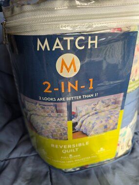 Twin Size Reversible Quilt - NWT